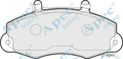 APEC BRAKING pad1105 -  Комплект тормозных колодок, дисковый тормоз